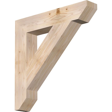 Ekena Millwork Traditional Slat Smooth Bracket, Douglas Fir, 5 1/2"W x 32"D x 32"H BKT06X32X32TRA06SDF